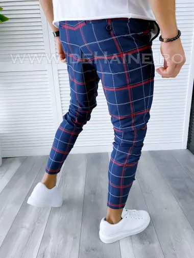 Pantaloni barbati casual regular fit in carouri B1748 P20-5.2